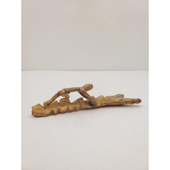 Vintage Brass man climbing tree Brass- home Decor- handmade Art- Design-… - Picture 5 of 10